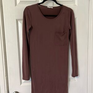 Mauve bodycon dress